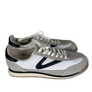 Tretorn Men Size 9M Navy Blue White Gray Athleisure Retro Rawlins Sneaker NWOB